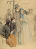 Festival de la flore à Kumthti, étude sur le terrain - Eero Järnefelt — vista de la obra