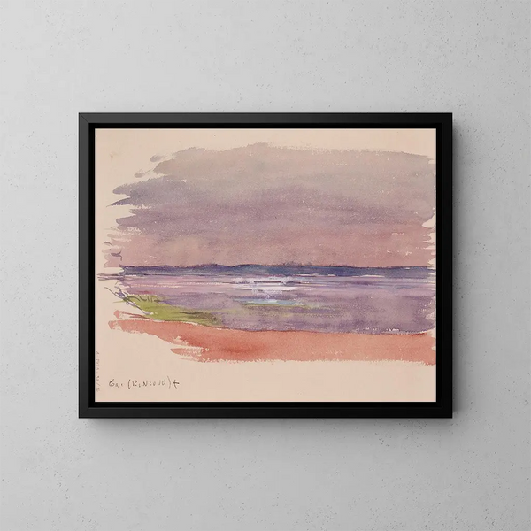 Lago o paisaje marino - Eero Järnefelt — cuadro enmarcado en la pared