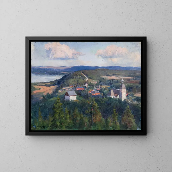 Paisaje de Kangasala - Eero Järnefelt — cuadro enmarcado en la pared