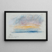 Estudio de nube al atardecer - Eero Järnefelt — cuadro enmarcado en la pared