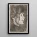 Retrato de una joven mujer - Eero Järnefelt — cuadro enmarcado en la pared