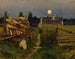 Noche de verano con luna - Eero Järnefelt — vista de la obra