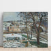 Reproduction of the painting Snow Effect Painting at L'Hermitage, Pontoise - Camille Pissarro