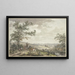 paisaje con burros de carga cerca de Hilversum - Egbert van Drielst — cuadro enmarcado en la pared