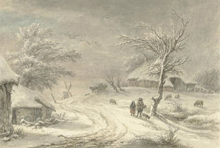 Egbert van Drielst - Wintergezicht te Exloo Drenthe.webp