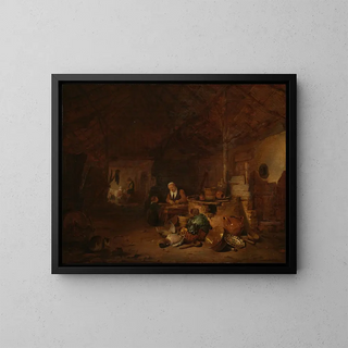 Egbert van der Poel - Interior of a barn.webp