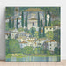 Reproducción del cuadro Iglesia en Cassone Paisaje con cipreses - Gustav Klimt