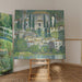 Reproducción del cuadro Iglesia en Cassone Paisaje con cipreses - Gustav Klimt