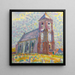 Église à Zoutelande - Piet Mondrian — framed artwork on a wall