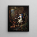 Circé punit Glaucus en transformando a Escila en monstruo - Eglon van der Neer — cuadro enmarcado en la pared
