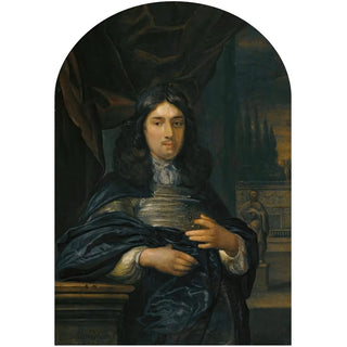 Eglon van der Neer - Portrait Of A Gentleman Leaning On A Balustrade.webp