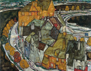 Egon Schiele - Crescent of Houses II.webp