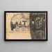 Dibujo infantil de ferrocarril - Egon Schiele — cuadro enmarcado en la pared