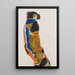 Moa - Egon Schiele — cuadro enmarcado en la pared