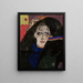Mujer en duelo - Egon Schiele — cuadro enmarcado en la pared