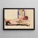 Pareja desnuda - Egon Schiele — cuadro enmarcado en la pared