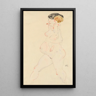 Egon Schiele - Schwangere Frau mit Kind auf dem Arm.webp