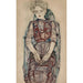 Mujer sentada - Egon Schiele — vista de la obra