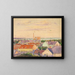 Vista de la ciudad - Egon Schiele — cuadro enmarcado en la pared