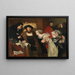 Christian II signing the Order of Execution of Torben Oxe - Eilif Peterssen — framed artwork on a wall