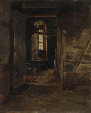 Eilif Peterssen - Interior from a Cowshed.webp