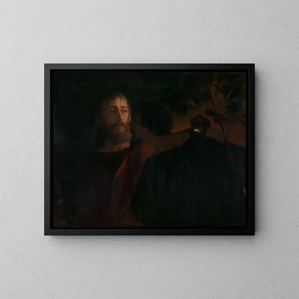 Judas Iscariote - Eilif Peterssen — cuadro enmarcado en la pared