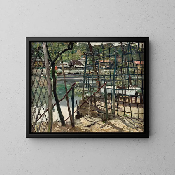 Paisaje de Meudon, Francia - Eilif Peterssen — cuadro enmarcado en la pared