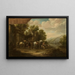 Paisaje con caballeros - Eise Aetes Ruytenbach — cuadro enmarcado en la pared
