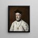 retrato de Diego de Covarrubias y Leiva 1512-1577 - El Greco — cuadro enmarcado en la pared