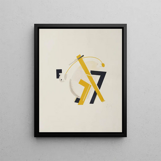 El Lissitzky - An Old Man His Head Two Paces Behind Alter.webp