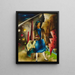 L'Expulsion - Eldzier Cortor — cuadro enmarcado en la pared