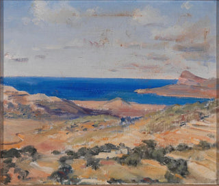 Rivage avec mer bleue - Eleanor Harris — vista de la obra