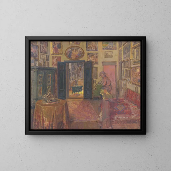 Atelier - Elemér Halász-Hradil — cuadro enmarcado en la pared