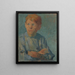 Niño pelirrojo - Elemér Halász-Hradil — cuadro enmarcado en la pared