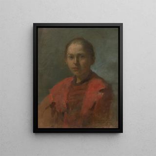 Elemr HalszHradil - Girl in a red dress.webp