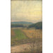 Landscape painting with hills in the background - Elemér Halász-Hradil — artwork view