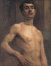 Nu masculino - Elemér Halász-Hradil — vista de la obra