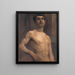 Nu masculino - Elemér Halász-Hradil — cuadro enmarcado en la pared