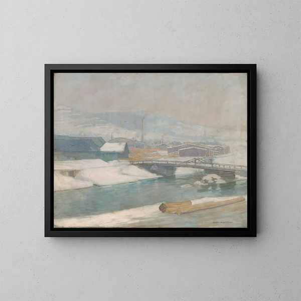 El Molino de Margecany - Elemér Halász-Hradil — cuadro enmarcado en la pared