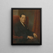 Portrait of a man - Elemér Halász-Hradil — framed artwork on a wall