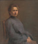 Portrait of the artist's woman - Elemér Halász-Hradil — artwork view