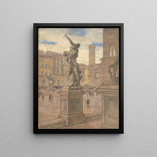 Elemr HalszHradil - Square in Italy Florence.webp