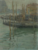 Venice Gondolas Painting - Elemér Halász-Hradil — artwork view
