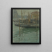Venice Gondolas Painting - Elemér Halász-Hradil — framed artwork on a wall