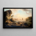 Paisaje costero - Elias Martin — cuadro enmarcado en la pared