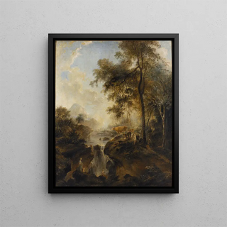 Elias Martin - Landscape with a Waterfall and Cattle.webp