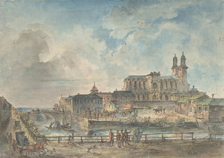 Elias Martin - View of Uppsala cathedral from the North.webp