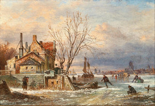 Elias Pieter van Bommel - A Winter View of the City of Dordrecht.webp