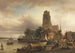 View of Dordrecht with the Grote Kerk - Elias Pieter van Bommel — artwork view