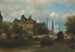 Vista desde Nieuwengracht en Ámsterdam - Elias Pieter van Bommel — vista de la obra